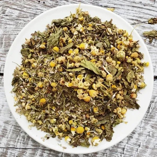 Stressy and Messy Herbal Tea - Happy Hen Tea