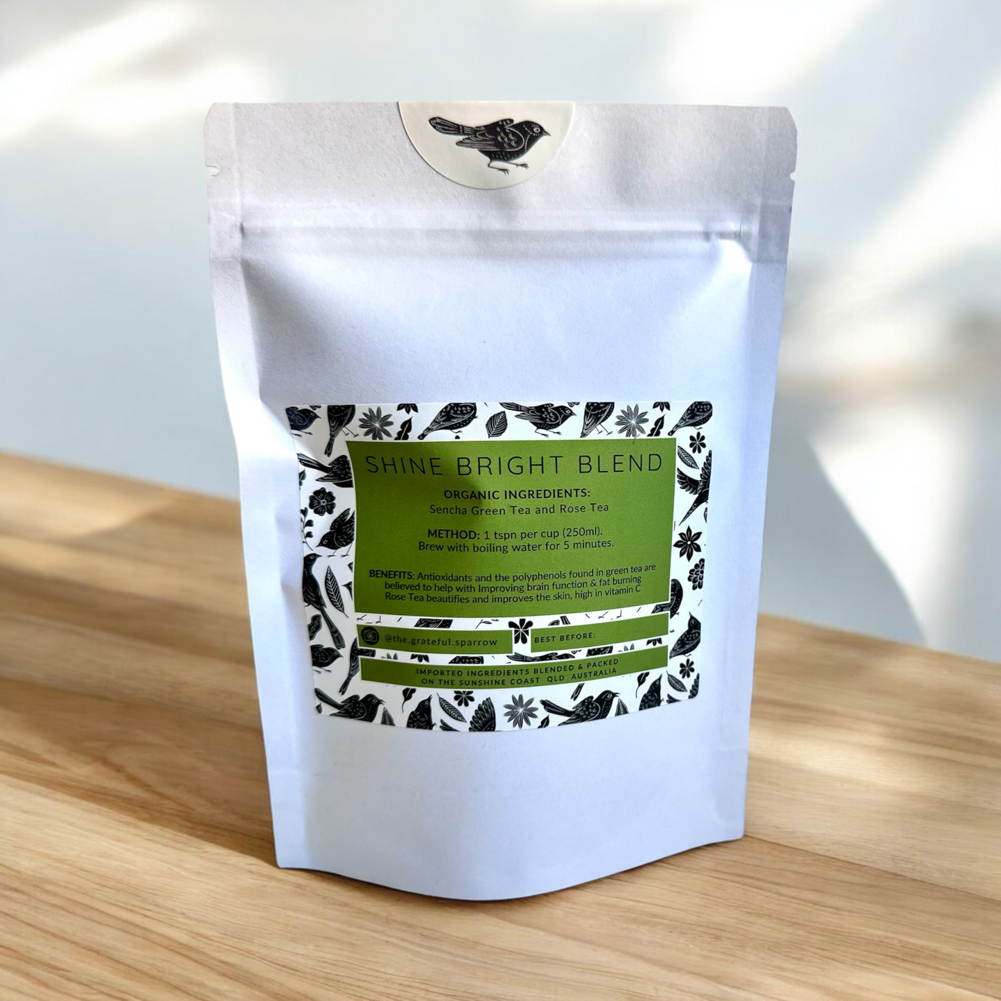 Shine Bright Green Tea & Rose Herbal Tea