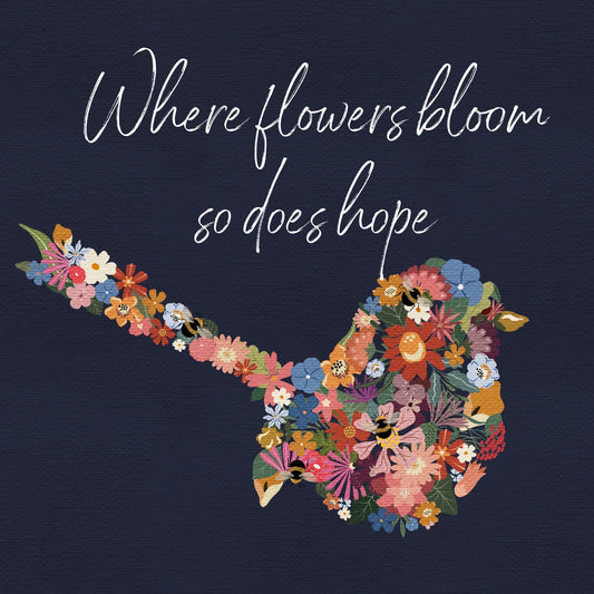 Where Flowers Bloom so does hope - Magnet
