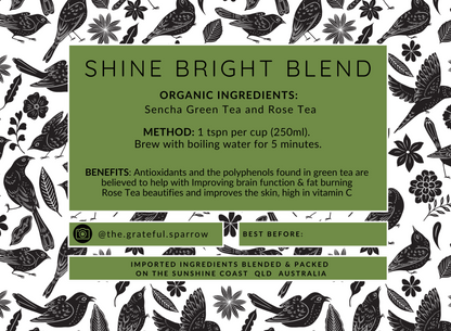 Shine Bright Green Tea & Rose Herbal Tea