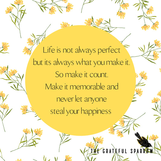 Life is not always perfect....  MAGNET